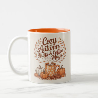 Autumn Pumpkin Spice Aesthetic Coffee Lovers Gift ツートーンマグカップ