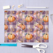 Autumn Pumpkins and Flowers Fall Pattern Decoupage 薄葉紙 (クラフト)