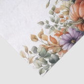 Autumn Pumpkins and Flowers Fall Pattern Decoupage 薄葉紙 (詳細)