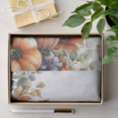 Autumn Pumpkins and Flowers Fall Pattern Decoupage 薄葉紙 (ギフト)