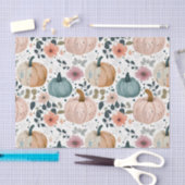 Autumn Pumpkins and Flowers Fall Pattern Decoupage 薄葉紙 (クラフト)