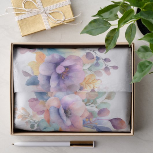 Autumn Pumpkins and Flowers Fall Pattern Decoupage 薄葉紙 (ギフト)