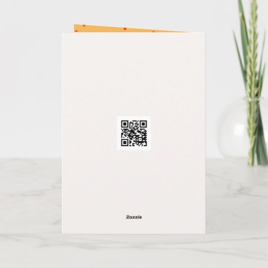 Autumn Pumpkins Bouquet カード (裏面)