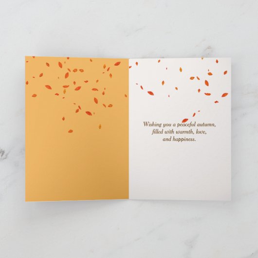 Autumn Pumpkins Bouquet カード (内部)