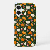 Autumn Pumpkins & Mushrooms Seamless Pattern Phone iPhone 16ケース (裏面)
