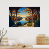 Autumn Radiance Beyond the Arch ポスター (キッチン)