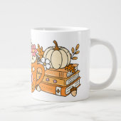 Autumn Reading – Cozy Books & Pumpkin Spice ジャンボコーヒーマグカップ (右)
