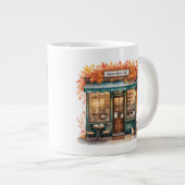 Autumn Reads Café Mug — Fall Bookstore  ジャンボコーヒーマグカップ (正面右)