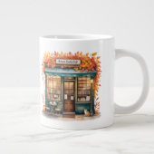 Autumn Reads Café Mug — Fall Bookstore  ジャンボコーヒーマグカップ (右)