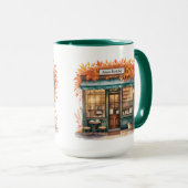 Autumn Reads Café MUG — Fall Bookstore  マグカップ (正面右)