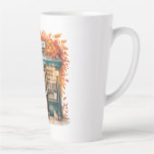 Autumn Reads Café Tasses — Fall Bookstore カフェラテマグ (右)