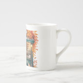 Autumn Reads Café Tasses — Fall Bookstore ボーンチャイナマグカップ (右)