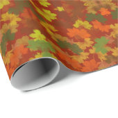 Autumn Red Autumn Leaves ラッピングペーパー (ロールコーナー)