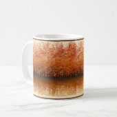 Autumn Reflection - Maple Lake Mug コーヒーマグカップ (正面左)
