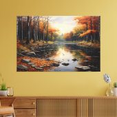 Autumn Reflections キャンバスプリント (インサイチュ (リビング))