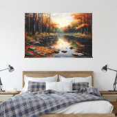 Autumn Reflections キャンバスプリント (インサイチュ (寝室))
