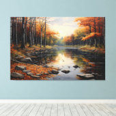 Autumn Reflections キャンバスプリント (インサイチュ (ウッドフロア))
