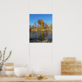 Autumn Reflections on Creek Poster ポスター (キッチン)