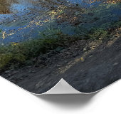Autumn Reflections on Creek Poster ポスター (角)