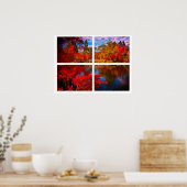 Autumn River Sceneプリント（マット） ポスター (キッチン)