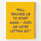 Autumn Roots, Fresh Starts – Back to School ノートブック (裏面)