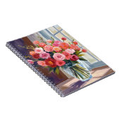 Autumn Rose Bouquet Floral Fall ノートブック (右側)