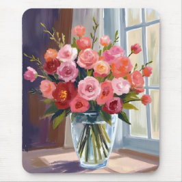 Autumn Rose Bouquet Floral Fall マウスパッド