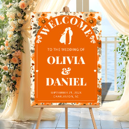  Autumn Rust Entry Sign with Leaves アクリルサイン