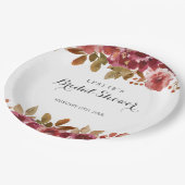 Autumn Rustic Brunch & Bubbly Bridal Shower ペーパープレート (アングル)