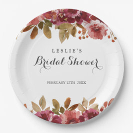 Autumn Rustic Brunch & Bubbly Bridal Shower ペーパープレート