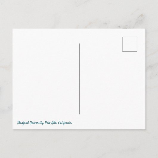 Autumn Scene at Stanford University Campus ポストカード (裏面)