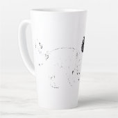 Autumn Scent Patrol, Two Dogs カフェラテマグ (左アングル)