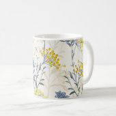 Autumn seamless pattern vintage with yellow berrie コーヒーマグカップ (正面右)