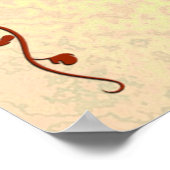 Autumn Shades Green Yellow Welcome 結婚's 36x12 ポスター (角)