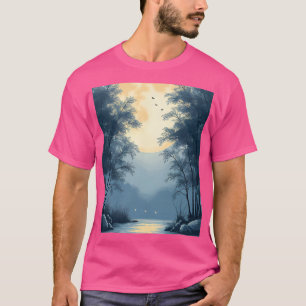 Autumn Silence in the Zen Garden Tシャツ