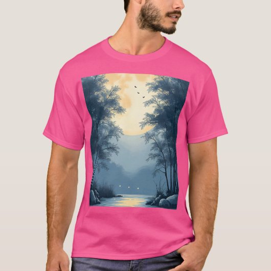 Autumn Silence in the Zen Garden Tシャツ (正面)