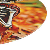 Autumn Skeleton Coffee Break Design カッティングボード (角)