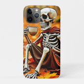 Autumn Skeleton Coffee Break Design Case-Mate iPhoneケース (裏)