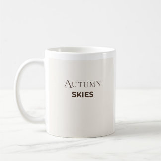 Autumn Skies マグカップ | シンプルな秋のデザインのマグカップ