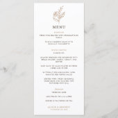 Autumn Sprig秋の結婚式メニュー メニュー (正面)