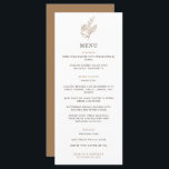 Autumn Sprig秋の結婚式メニュー メニュー<br><div class="desc">このメシンプルニュースタイリッシュは上に紅葉の手書きのスペリングを備え、カップルの名前と下の日付の宇宙を結婚備えている。秋の結婚式やイベントに最適。</div>