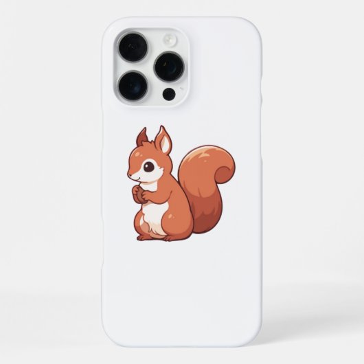 Autumn Squirrel Aesthetic iPhoneケース (裏面)