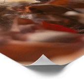 Autumn Squirrel Art Print, Cozy Fall ポスター (角)