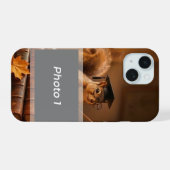 Autumn Squirrel Back to School Teacher iPhone Case 15ケース (裏面横)