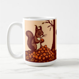🐿️ Autumn Squirrel Classic Coffee Mug コーヒーマグカップ
