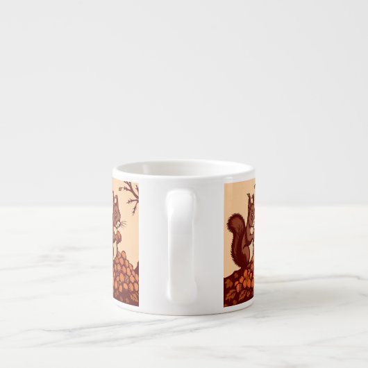 🐿️ Autumn Squirrel Espresso Mug エスプレッソカップ (裏面)
