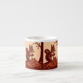 🐿️ Autumn Squirrel Espresso Mug エスプレッソカップ (正面)