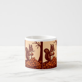 🐿️ Autumn Squirrel Espresso Mug エスプレッソカップ