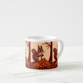 🐿️ Autumn Squirrel Espresso Mug エスプレッソカップ (正面右)
