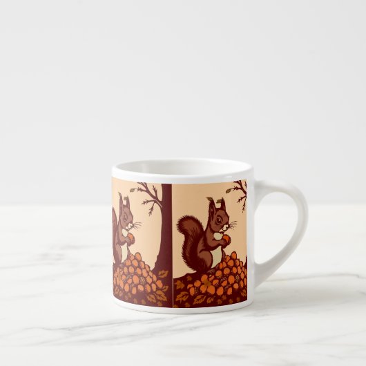 🐿️ Autumn Squirrel Espresso Mug エスプレッソカップ (右)